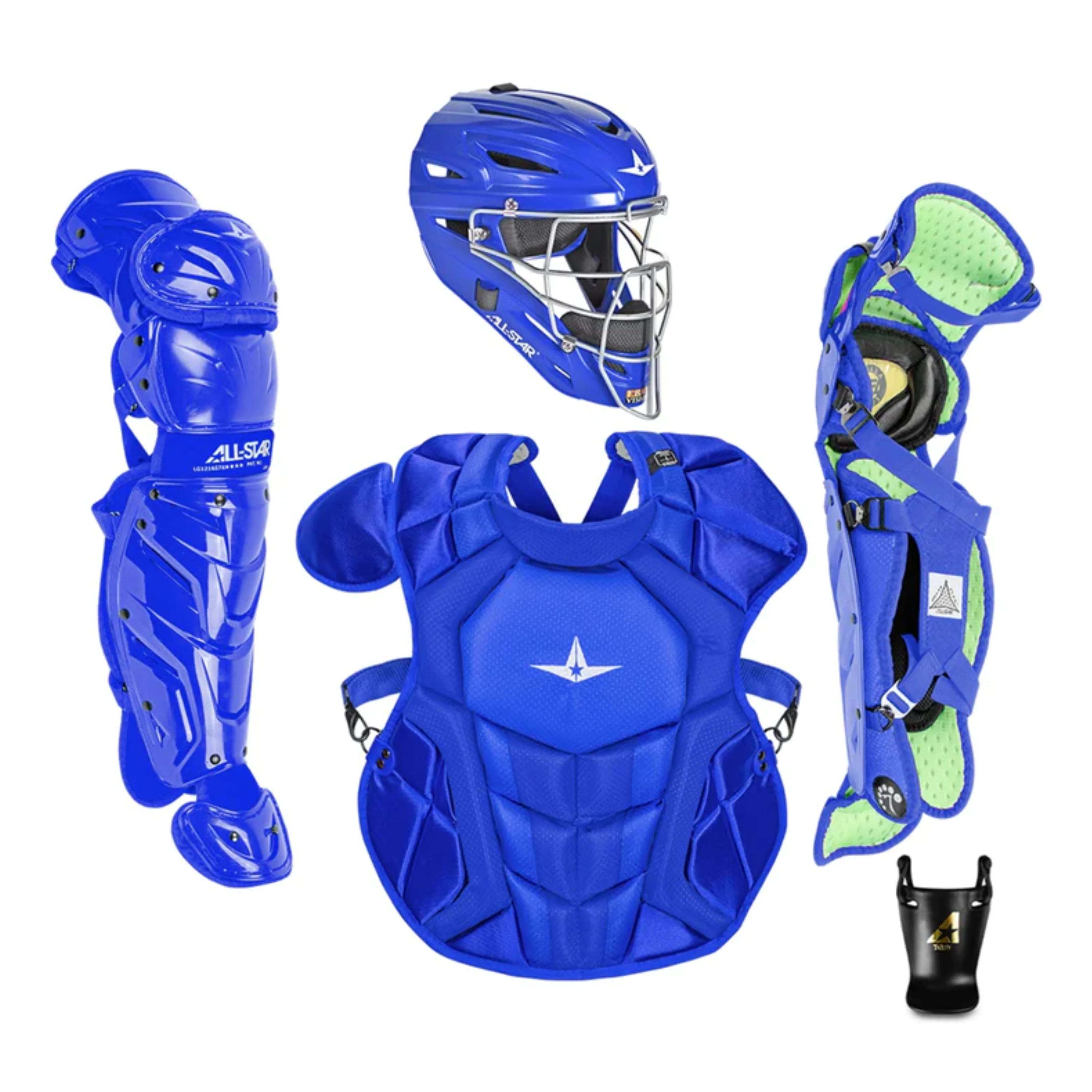 All-Star S7 Axis Pro Catcher's Complete Set - Solid Colors - NOCSAE Certified - Youth (Ages 9-12) - Image 3