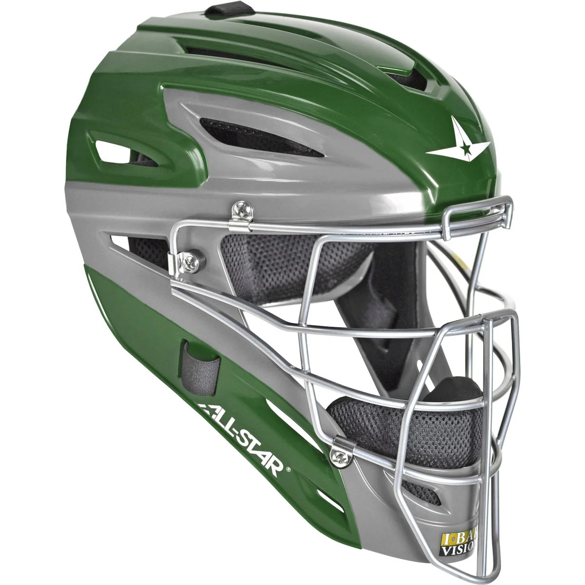 All-Star MVP2500 Graphite Two-Tone Catcher's Helmet - Image 3