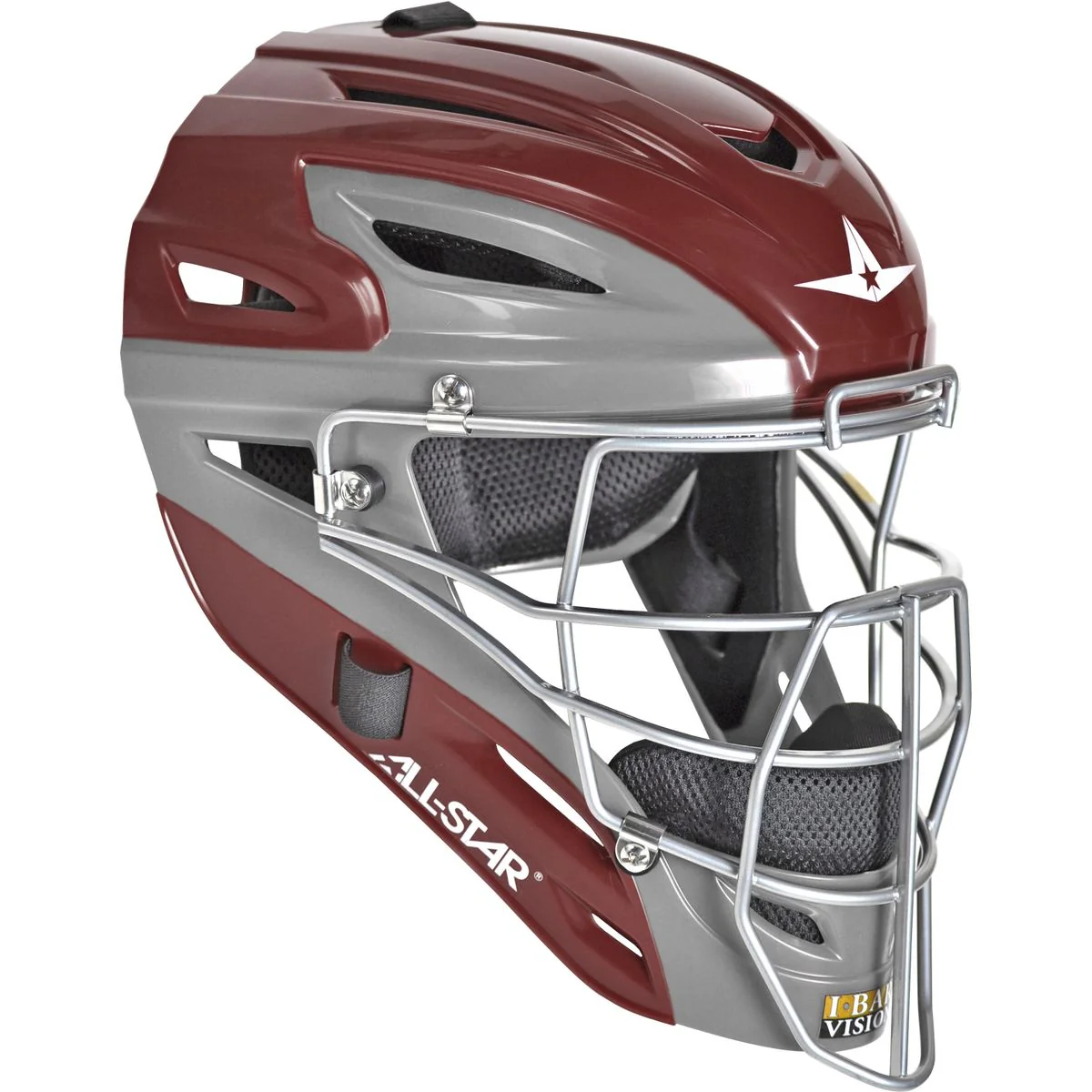 All-Star MVP2500 Graphite Two-Tone Catcher's Helmet - Image 5