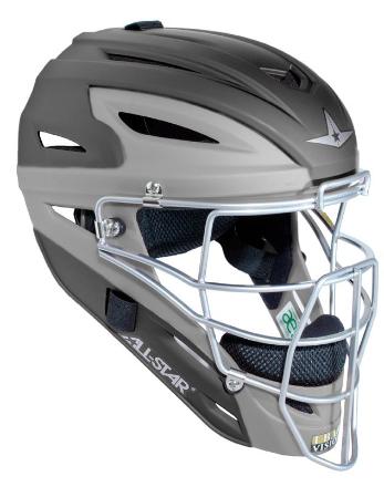 All-Star MVP2500 Matte Two Tone Catcher's Helmet - Image 2