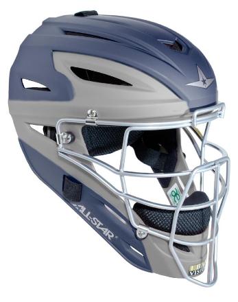 All-Star MVP2500 Matte Two Tone Catcher's Helmet - Image 3