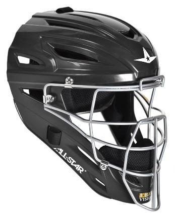 All-Star MVP2500 Solid Molded Catcher's Helmet - Image 2