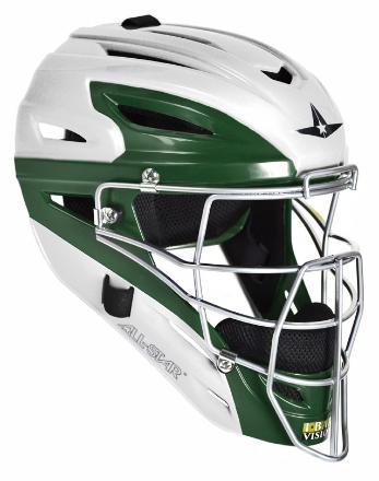 All-Star MVP2500 White Two Tone Catcher's Helmet - Image 2