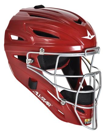All-Star MVP2510 Solid Molded Catcher's Helmet - Youth - Image 2