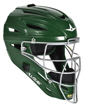 All-Star MVP2510 Solid Molded Catcher's Helmet - Youth - Image 3