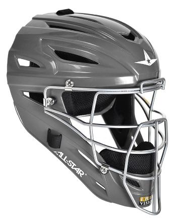 All-Star MVP2510 Solid Molded Catcher's Helmet - Youth - Image 4
