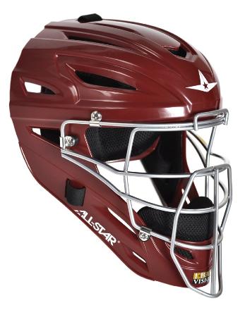 All-Star MVP2510 Solid Molded Catcher's Helmet - Youth - Image 5
