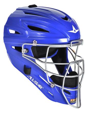 All-Star MVP2510 Solid Molded Catcher's Helmet - Youth - Image 8