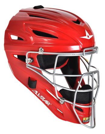 All-Star MVP2510 Solid Molded Catcher's Helmet - Youth - Image 9