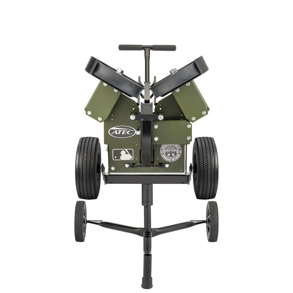ATEC M3X Softball Pitching Machine - On Caddypod