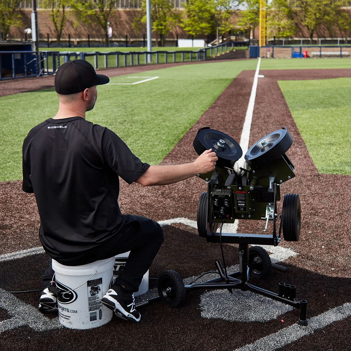 ATEC M3X Softball Pitching Machine - On Caddypod - Image 7