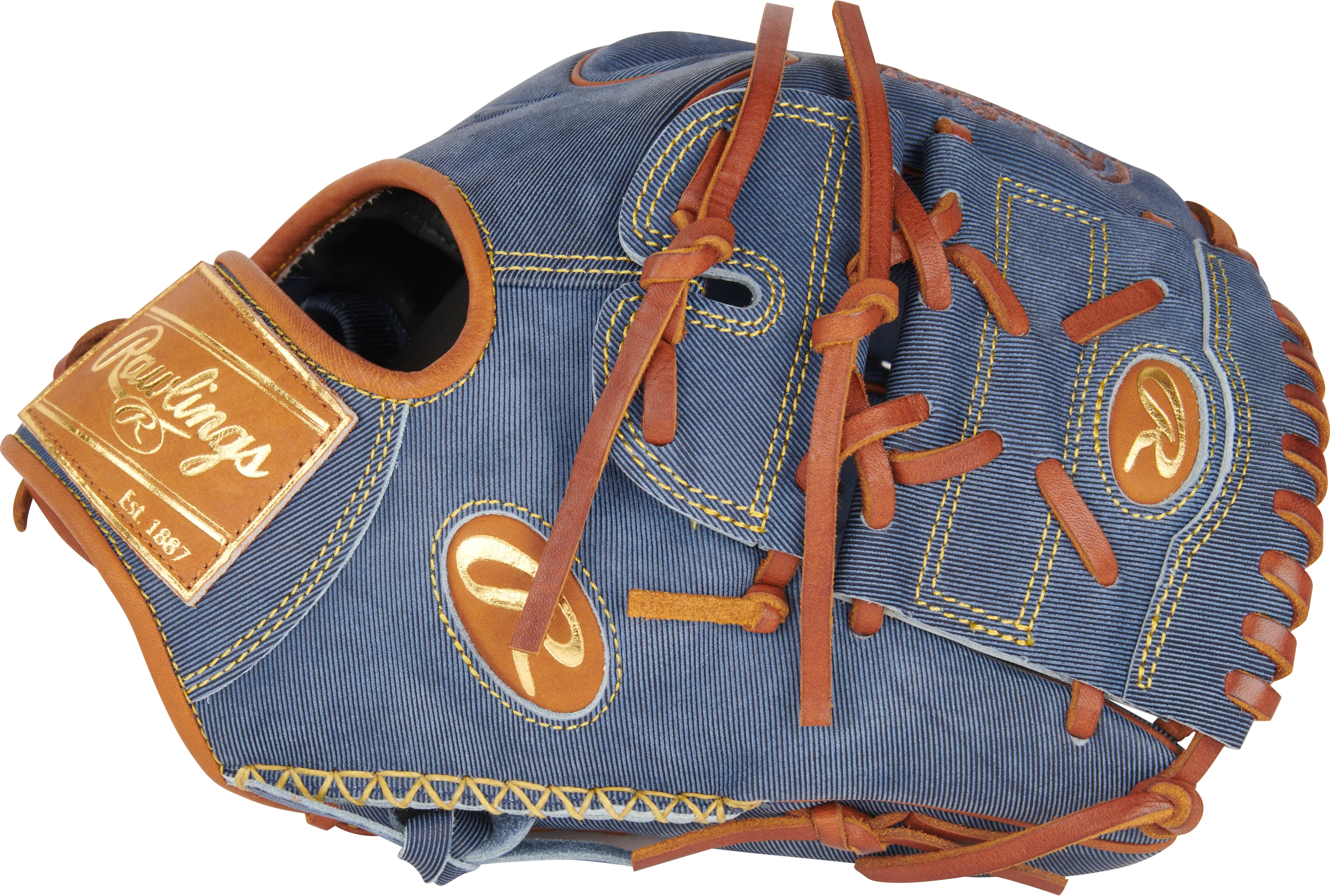 Rawlings Heart of the Hide Pro Label Denim PRO205W-9D 11.75" - Pitcher/Infield Glove (Limited Edition) - Image 2