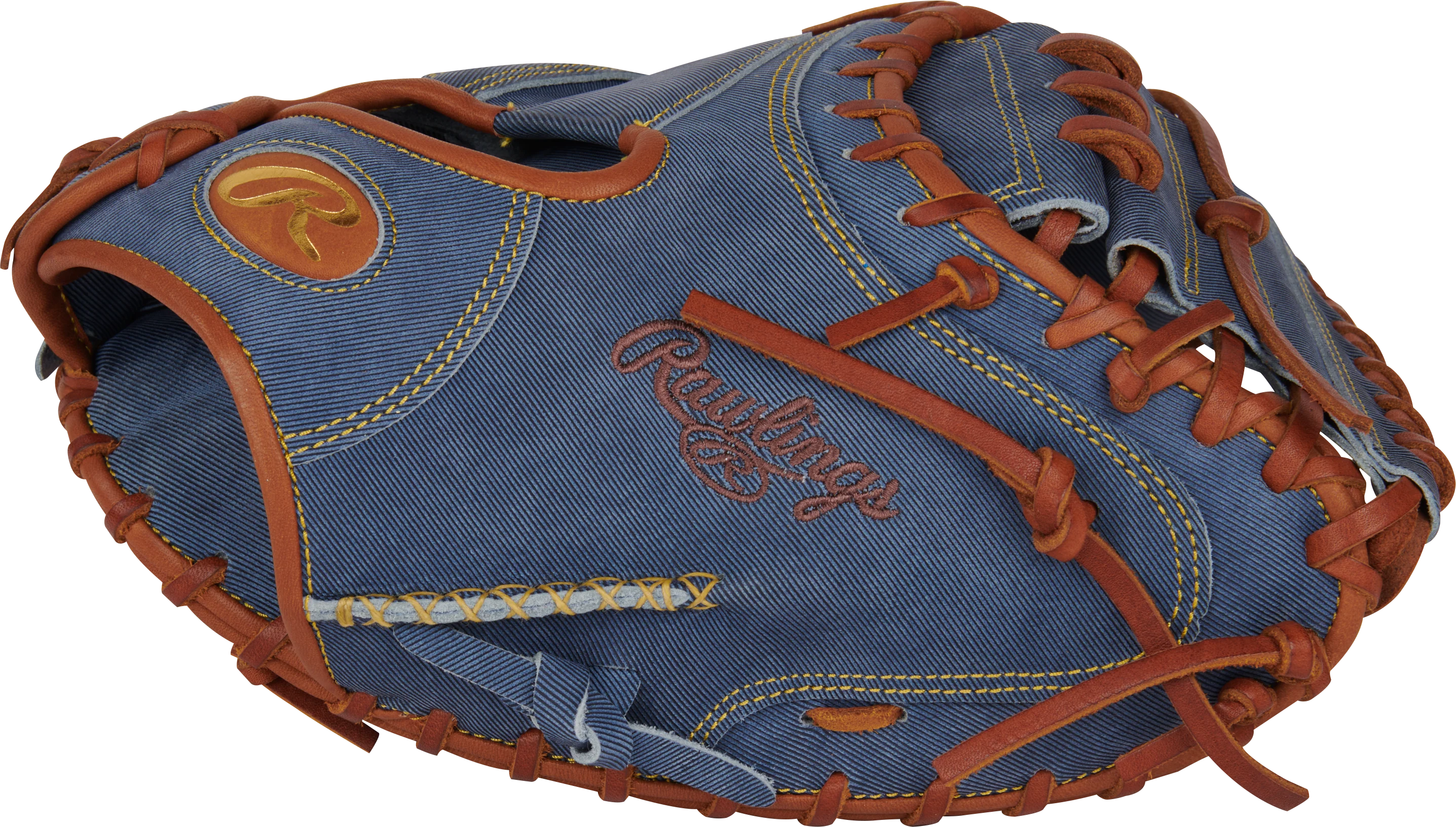 Rawlings Heart of the Hide Pro Label Denim PROCM43D 34.00" - Catcher's Mitt (Limited Edition) - Image 2