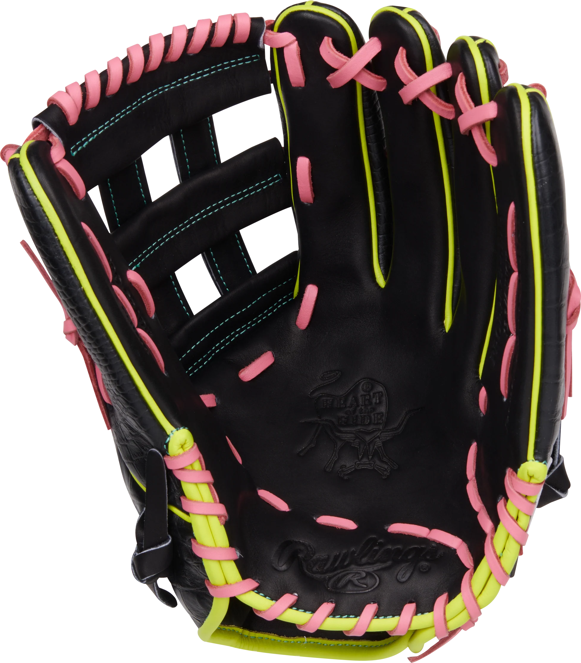 Rawlings Heart of the Hide PROR3039-6BPY 12.75" Outfield Glove (RGGC February - Limited Edition) - Image 2