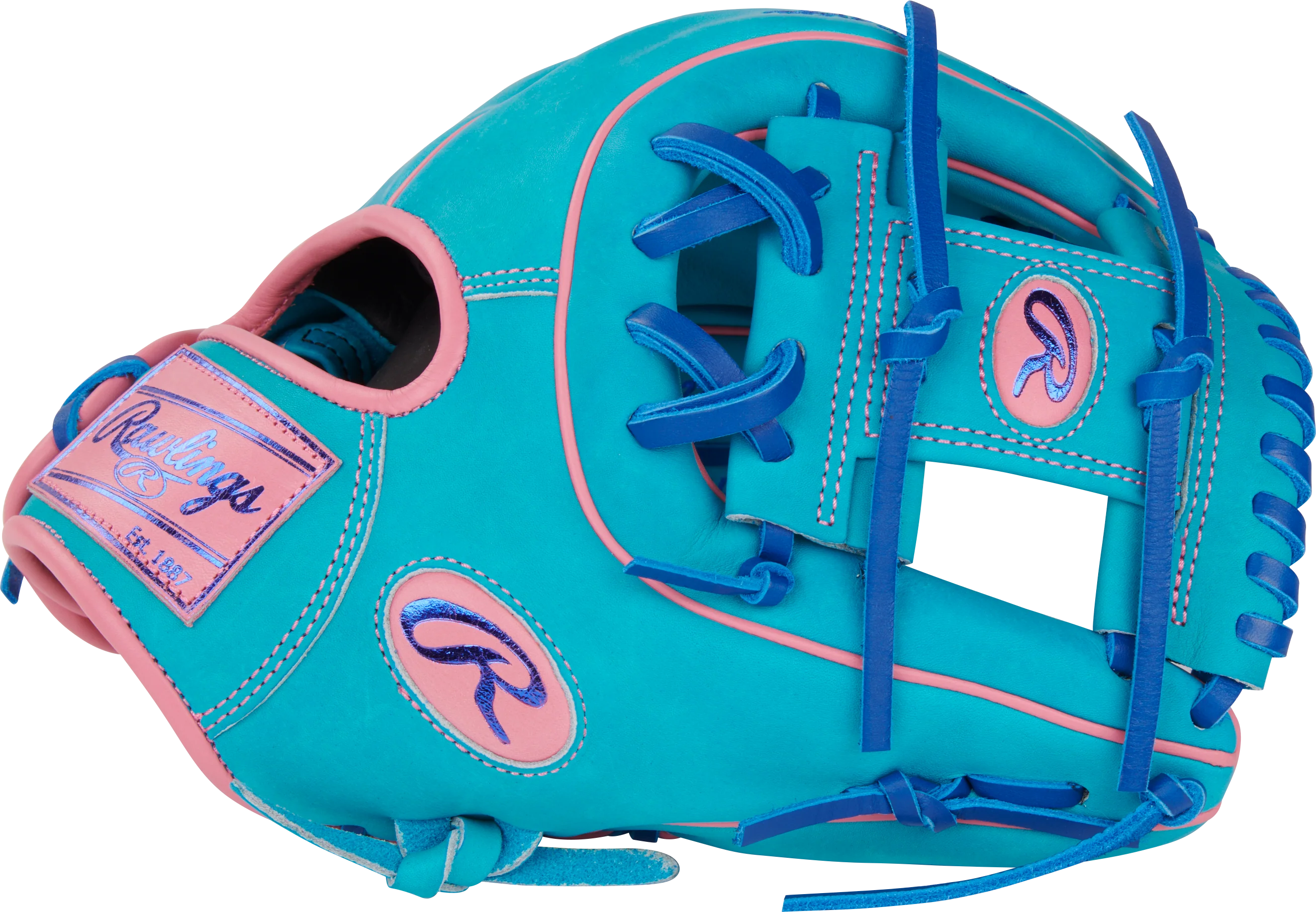 Rawlings Heart of the Hide Vibrant Series PROR314-2TEP 11.50" Infield Glove - (Limited Edition) - Image 3