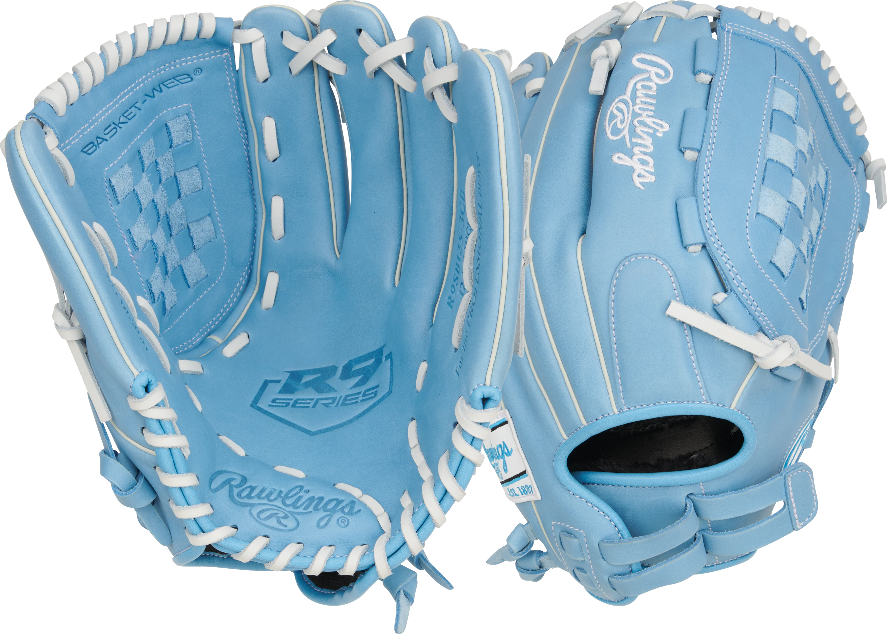 Rawlings R9 Fastpitch Softball Glove 12.50" - R9SB120-6CB - Pitcher/Outfield Glove - Image 5
